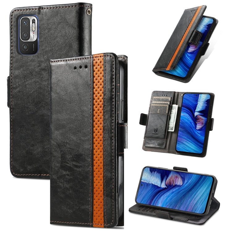 CaseNeo Business Splicing Dual Magnetic Buckle Horizontal Flip PU Leather Case with Holder & Card Slots & Wallet, For Xiaomi Redmi Note 10, For Xiaomi Redmi Note 10 5G, For Xiaomi Redmi 10, For Xiaomi Redmi K40 Gaming, For Samsung Galaxy A52 5G        ...