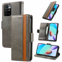 Load image into Gallery viewer, CaseNeo Business Splicing Dual Magnetic Buckle Horizontal Flip PU Leather Case with Holder &amp; Card Slots &amp; Wallet, For Xiaomi Redmi Note 10, For Xiaomi Redmi Note 10 5G, For Xiaomi Redmi 10, For Xiaomi Redmi K40 Gaming, For Samsung Galaxy A52 5G        ...