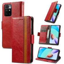 Load image into Gallery viewer, CaseNeo Business Splicing Dual Magnetic Buckle Horizontal Flip PU Leather Case with Holder &amp; Card Slots &amp; Wallet, For Xiaomi Redmi Note 10, For Xiaomi Redmi Note 10 5G, For Xiaomi Redmi 10, For Xiaomi Redmi K40 Gaming, For Samsung Galaxy A52 5G        ...