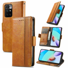Load image into Gallery viewer, CaseNeo Business Splicing Dual Magnetic Buckle Horizontal Flip PU Leather Case with Holder &amp; Card Slots &amp; Wallet, For Xiaomi Redmi Note 10, For Xiaomi Redmi Note 10 5G, For Xiaomi Redmi 10, For Xiaomi Redmi K40 Gaming, For Samsung Galaxy A52 5G        ...