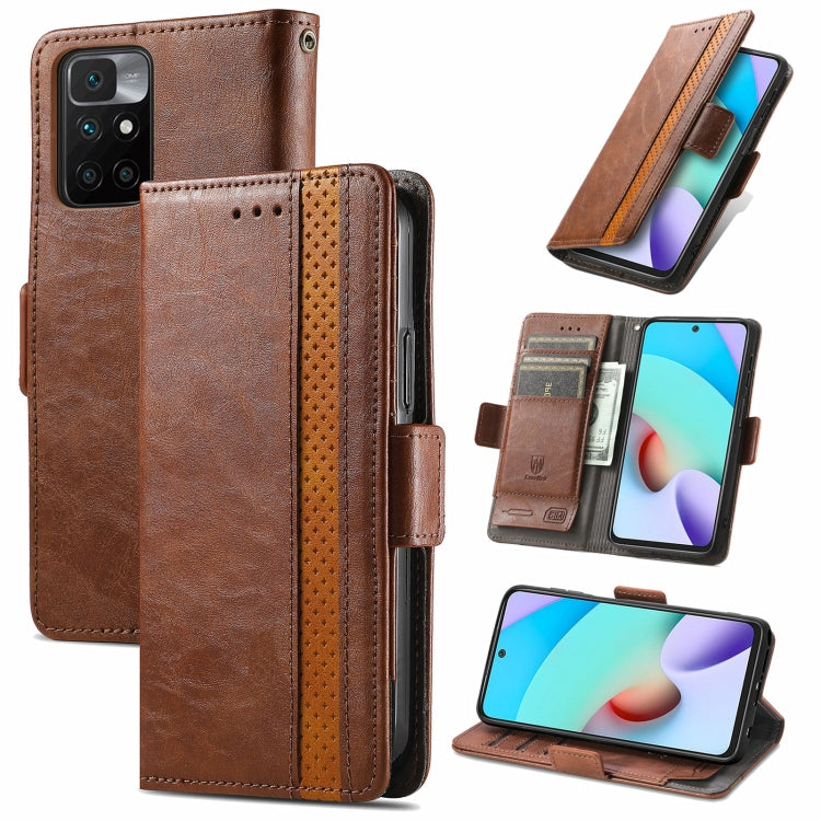 CaseNeo Business Splicing Dual Magnetic Buckle Horizontal Flip PU Leather Case with Holder & Card Slots & Wallet, For Xiaomi Redmi Note 10, For Xiaomi Redmi Note 10 5G, For Xiaomi Redmi 10, For Xiaomi Redmi K40 Gaming, For Samsung Galaxy A52 5G        ...