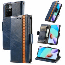 Load image into Gallery viewer, CaseNeo Business Splicing Dual Magnetic Buckle Horizontal Flip PU Leather Case with Holder &amp; Card Slots &amp; Wallet, For Xiaomi Redmi Note 10, For Xiaomi Redmi Note 10 5G, For Xiaomi Redmi 10, For Xiaomi Redmi K40 Gaming, For Samsung Galaxy A52 5G        ...