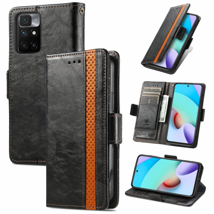 CaseNeo Business Splicing Dual Magnetic Buckle Horizontal Flip PU Leather Case with Holder & Card Slots & Wallet, For Xiaomi Redmi Note 10, For Xiaomi Redmi Note 10 5G, For Xiaomi Redmi 10, For Xiaomi Redmi K40 Gaming, For Samsung Galaxy A52 5G        ...