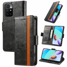 Load image into Gallery viewer, CaseNeo Business Splicing Dual Magnetic Buckle Horizontal Flip PU Leather Case with Holder &amp; Card Slots &amp; Wallet, For Xiaomi Redmi Note 10, For Xiaomi Redmi Note 10 5G, For Xiaomi Redmi 10, For Xiaomi Redmi K40 Gaming, For Samsung Galaxy A52 5G        ...