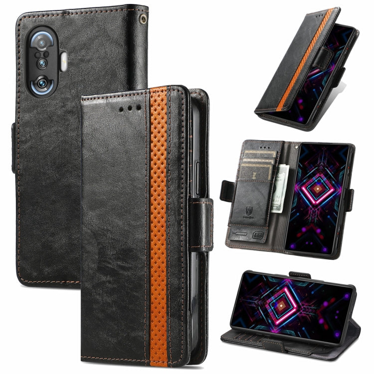 CaseNeo Business Splicing Dual Magnetic Buckle Horizontal Flip PU Leather Case with Holder & Card Slots & Wallet, For Xiaomi Redmi Note 10, For Xiaomi Redmi Note 10 5G, For Xiaomi Redmi 10, For Xiaomi Redmi K40 Gaming, For Samsung Galaxy A52 5G        ...