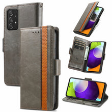 Load image into Gallery viewer, CaseNeo Business Splicing Dual Magnetic Buckle Horizontal Flip PU Leather Case with Holder &amp; Card Slots &amp; Wallet, For Xiaomi Redmi Note 10, For Xiaomi Redmi Note 10 5G, For Xiaomi Redmi 10, For Xiaomi Redmi K40 Gaming, For Samsung Galaxy A52 5G        ...