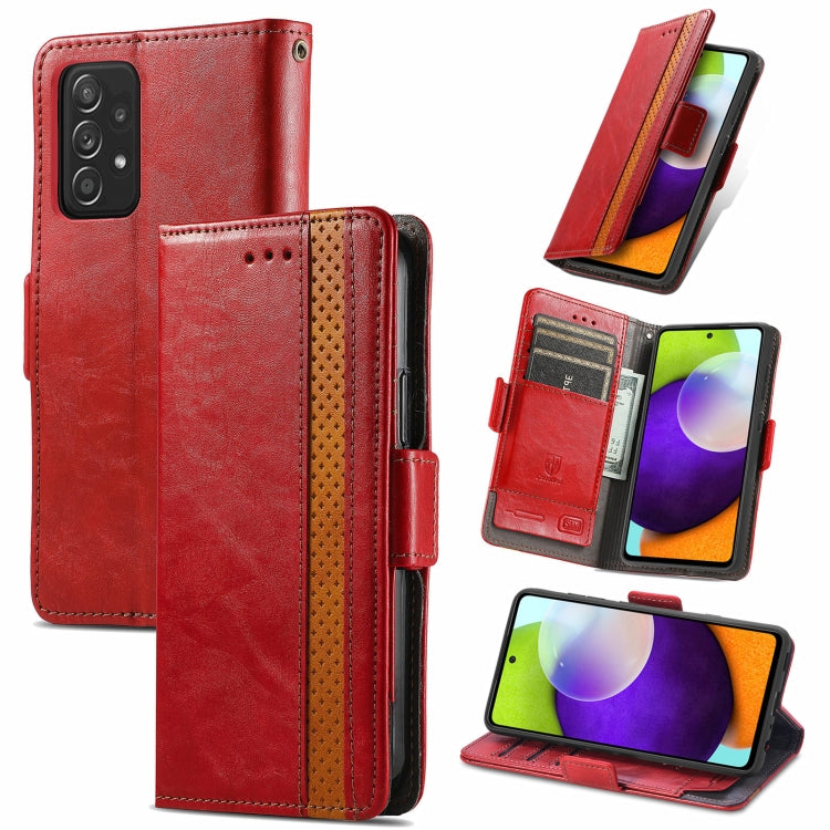 CaseNeo Business Splicing Dual Magnetic Buckle Horizontal Flip PU Leather Case with Holder & Card Slots & Wallet, For Xiaomi Redmi Note 10, For Xiaomi Redmi Note 10 5G, For Xiaomi Redmi 10, For Xiaomi Redmi K40 Gaming, For Samsung Galaxy A52 5G        ...