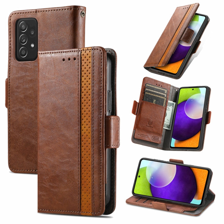 CaseNeo Business Splicing Dual Magnetic Buckle Horizontal Flip PU Leather Case with Holder & Card Slots & Wallet, For Xiaomi Redmi Note 10, For Xiaomi Redmi Note 10 5G, For Xiaomi Redmi 10, For Xiaomi Redmi K40 Gaming, For Samsung Galaxy A52 5G        ...