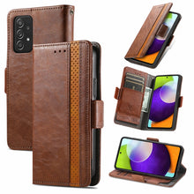 Load image into Gallery viewer, CaseNeo Business Splicing Dual Magnetic Buckle Horizontal Flip PU Leather Case with Holder &amp; Card Slots &amp; Wallet, For Xiaomi Redmi Note 10, For Xiaomi Redmi Note 10 5G, For Xiaomi Redmi 10, For Xiaomi Redmi K40 Gaming, For Samsung Galaxy A52 5G        ...