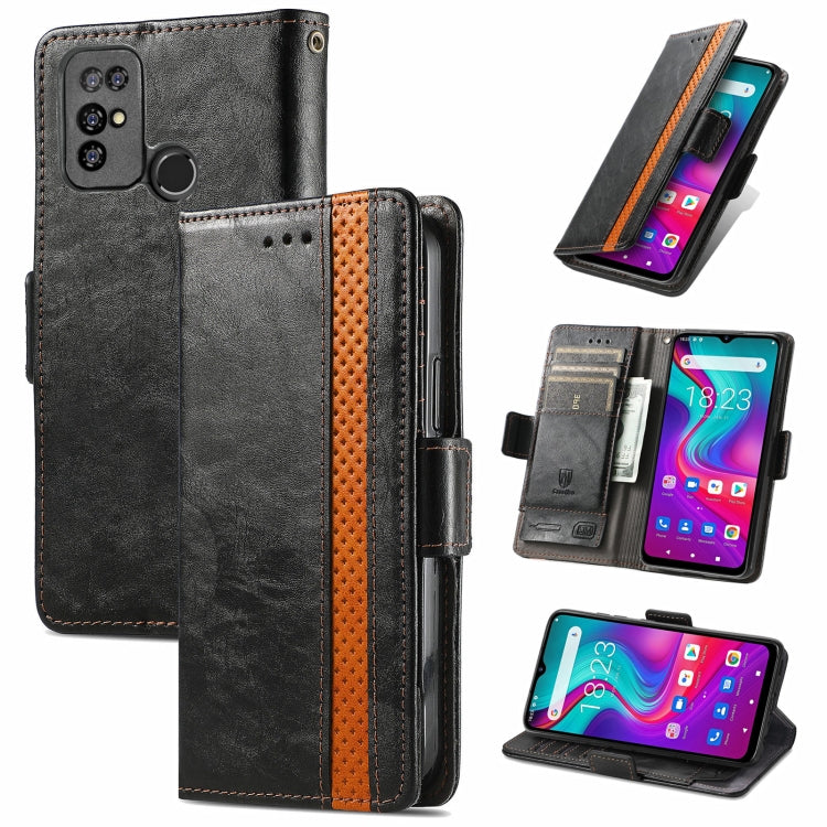 CaseNeo Business Splicing Dual Magnetic Buckle Horizontal Flip PU Leather Case with Holder & Card Slots & Wallet, For Doogee X96 Pro, For iPhone XR, For Xiaomi Redmi Note 10 JP Edition