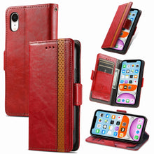 Load image into Gallery viewer, CaseNeo Business Splicing Dual Magnetic Buckle Horizontal Flip PU Leather Case with Holder &amp; Card Slots &amp; Wallet, For Doogee X96 Pro, For iPhone XR, For Xiaomi Redmi Note 10 JP Edition