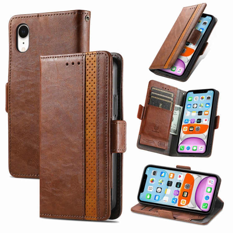 CaseNeo Business Splicing Dual Magnetic Buckle Horizontal Flip PU Leather Case with Holder & Card Slots & Wallet, For Doogee X96 Pro, For iPhone XR, For Xiaomi Redmi Note 10 JP Edition