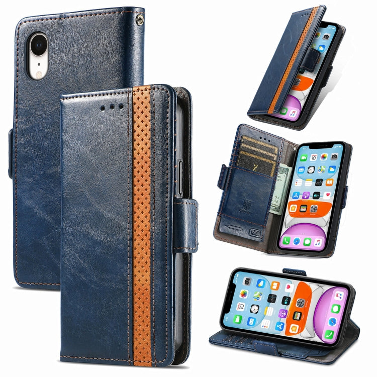 CaseNeo Business Splicing Dual Magnetic Buckle Horizontal Flip PU Leather Case with Holder & Card Slots & Wallet, For Doogee X96 Pro, For iPhone XR, For Xiaomi Redmi Note 10 JP Edition