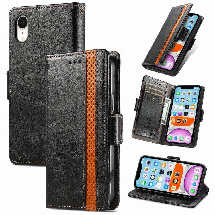 CaseNeo Business Splicing Dual Magnetic Buckle Horizontal Flip PU Leather Case with Holder & Card Slots & Wallet, For Doogee X96 Pro, For iPhone XR, For Xiaomi Redmi Note 10 JP Edition