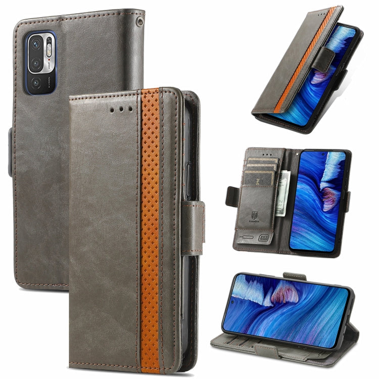CaseNeo Business Splicing Dual Magnetic Buckle Horizontal Flip PU Leather Case with Holder & Card Slots & Wallet, For Doogee X96 Pro, For iPhone XR, For Xiaomi Redmi Note 10 JP Edition