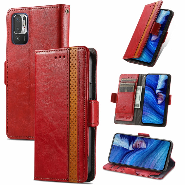 CaseNeo Business Splicing Dual Magnetic Buckle Horizontal Flip PU Leather Case with Holder & Card Slots & Wallet, For Doogee X96 Pro, For iPhone XR, For Xiaomi Redmi Note 10 JP Edition