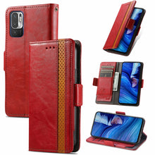 Load image into Gallery viewer, CaseNeo Business Splicing Dual Magnetic Buckle Horizontal Flip PU Leather Case with Holder &amp; Card Slots &amp; Wallet, For Doogee X96 Pro, For iPhone XR, For Xiaomi Redmi Note 10 JP Edition