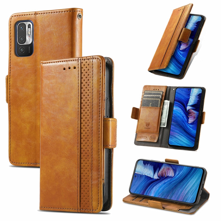 CaseNeo Business Splicing Dual Magnetic Buckle Horizontal Flip PU Leather Case with Holder & Card Slots & Wallet, For Doogee X96 Pro, For iPhone XR, For Xiaomi Redmi Note 10 JP Edition