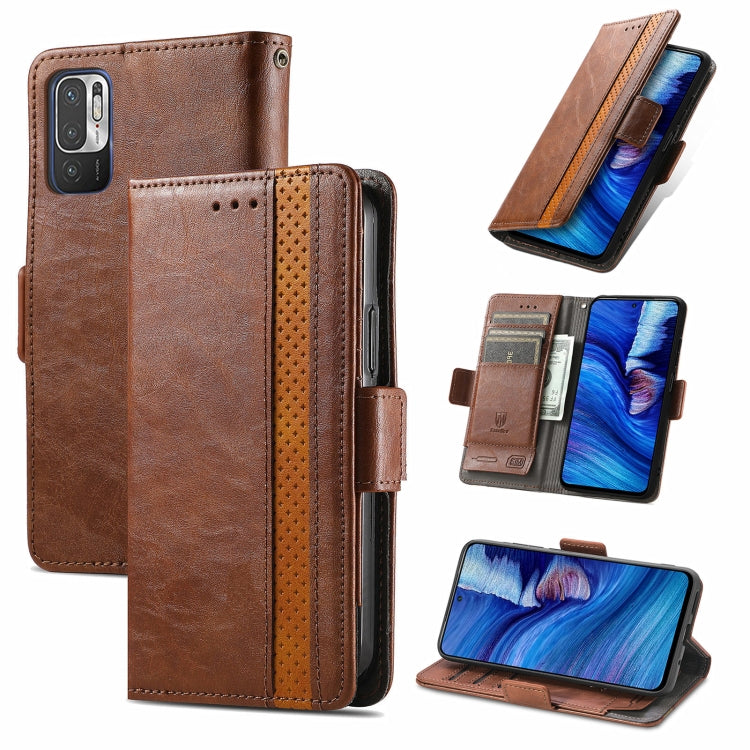 CaseNeo Business Splicing Dual Magnetic Buckle Horizontal Flip PU Leather Case with Holder & Card Slots & Wallet, For Doogee X96 Pro, For iPhone XR, For Xiaomi Redmi Note 10 JP Edition