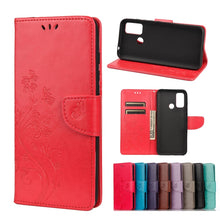 Load image into Gallery viewer, Butterfly Flower Pattern Horizontal Flip Leather Case with Holder &amp; Card Slots &amp; Wallet, For Wiko Power U30, For Xiaomi Redmi 10