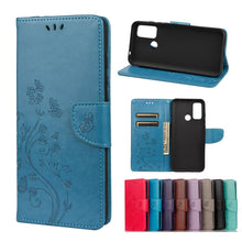 Load image into Gallery viewer, Butterfly Flower Pattern Horizontal Flip Leather Case with Holder &amp; Card Slots &amp; Wallet, For Wiko Power U30, For Xiaomi Redmi 10