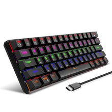 Load image into Gallery viewer, HXSJ L800 61 Keys Bluetooth 5.0 / 2.4G Wireless / Type-C Wired Three Modes Blue Shaft Mechanical Keyboard