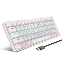 Load image into Gallery viewer, HXSJ L800 61 Keys Bluetooth 5.0 / 2.4G Wireless / Type-C Wired Three Modes Blue Shaft Mechanical Keyboard