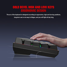 Load image into Gallery viewer, HXSJ L800 61 Keys Bluetooth 5.0 / 2.4G Wireless / Type-C Wired Three Modes Blue Shaft Mechanical Keyboard
