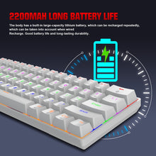 Load image into Gallery viewer, HXSJ L800 61 Keys Bluetooth 5.0 / 2.4G Wireless / Type-C Wired Three Modes Blue Shaft Mechanical Keyboard