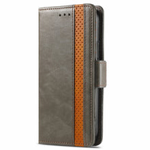 Load image into Gallery viewer, CaseNeo Business Splicing Dual Magnetic Buckle Horizontal Flip PU Leather Case with Holder &amp; Card Slots &amp; Wallet, For iPhone 13 Pro