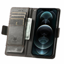 Load image into Gallery viewer, CaseNeo Business Splicing Dual Magnetic Buckle Horizontal Flip PU Leather Case with Holder &amp; Card Slots &amp; Wallet, For iPhone 13 Pro