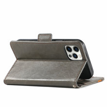 Load image into Gallery viewer, CaseNeo Business Splicing Dual Magnetic Buckle Horizontal Flip PU Leather Case with Holder &amp; Card Slots &amp; Wallet, For iPhone 13 Pro