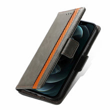 Load image into Gallery viewer, CaseNeo Business Splicing Dual Magnetic Buckle Horizontal Flip PU Leather Case with Holder &amp; Card Slots &amp; Wallet, For iPhone 13 Pro