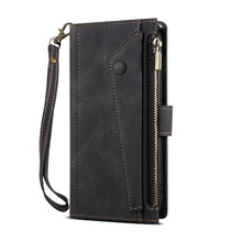 Load image into Gallery viewer, Retro Frosted Horizontal Flip Leather Case with Holder &amp; Card Slot &amp; Wallet &amp; Zipper Pocket &amp; Lanyard, For iPhone XS Max, For iPhone SE 2022 / SE 2020 &amp; 8 &amp; 7, For iPhone 6 &amp; 6s, For iPhone 8 Plus &amp; 7 Plus, For iPhone 6 Plus &amp; 6s Plus, For iPhone 11