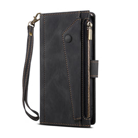 Retro Frosted Horizontal Flip Leather Case with Holder & Card Slot & Wallet & Zipper Pocket & Lanyard, For iPhone XS Max, For iPhone SE 2022 / SE 2020 & 8 & 7, For iPhone 6 & 6s, For iPhone 8 Plus & 7 Plus, For iPhone 6 Plus & 6s Plus, For iPhone 11