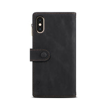 Load image into Gallery viewer, Retro Frosted Horizontal Flip Leather Case with Holder &amp; Card Slot &amp; Wallet &amp; Zipper Pocket &amp; Lanyard, For iPhone XS Max, For iPhone SE 2022 / SE 2020 &amp; 8 &amp; 7, For iPhone 6 &amp; 6s, For iPhone 8 Plus &amp; 7 Plus, For iPhone 6 Plus &amp; 6s Plus, For iPhone 11