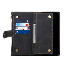 Load image into Gallery viewer, Retro Frosted Horizontal Flip Leather Case with Holder &amp; Card Slot &amp; Wallet &amp; Zipper Pocket &amp; Lanyard, For iPhone XS Max, For iPhone SE 2022 / SE 2020 &amp; 8 &amp; 7, For iPhone 6 &amp; 6s, For iPhone 8 Plus &amp; 7 Plus, For iPhone 6 Plus &amp; 6s Plus, For iPhone 11