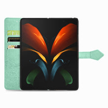 Load image into Gallery viewer, Embossed Mandala Pattern PC + TPU Horizontal Flip Leather Case with Holder &amp; Card Slots, For Samsung Galaxy Z Fold3 5G
