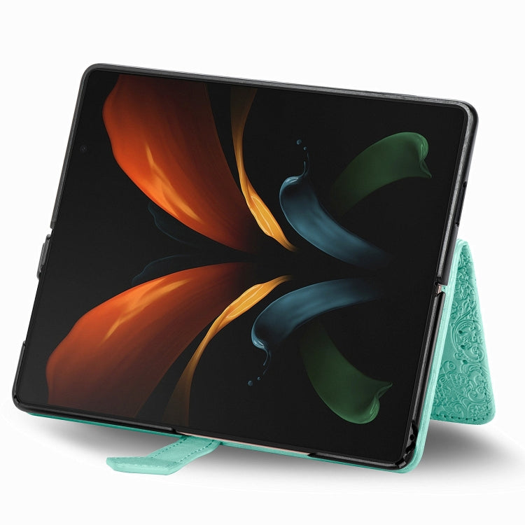 Embossed Mandala Pattern PC + TPU Horizontal Flip Leather Case with Holder & Card Slots, For Samsung Galaxy Z Fold3 5G