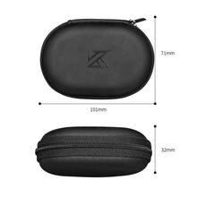 Load image into Gallery viewer, KZ Portable PU Leather Oval Data Cable Charger Earphone Storage Box, Oval