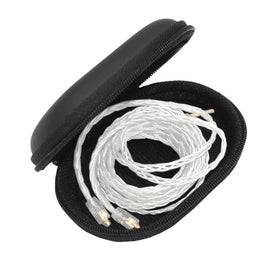 KZ Portable PU Leather Oval Data Cable Charger Earphone Storage Box, Oval