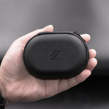 Load image into Gallery viewer, KZ Portable PU Leather Oval Data Cable Charger Earphone Storage Box, Oval