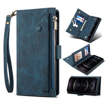 Load image into Gallery viewer, Retro Frosted Horizontal Flip Leather Case with Holder &amp; Card Slot &amp; Wallet &amp; Zipper Pocket &amp; Lanyard, For Samsung Galaxy S21 5G, For Samsung Galaxy S21+ 5G, For Samsung Galaxy S21 Ultra 5G, For Samsung Galaxy S21 FE 5G, For Samsung Galaxy A52 5G / 4G ...