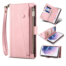 Load image into Gallery viewer, Retro Frosted Horizontal Flip Leather Case with Holder &amp; Card Slot &amp; Wallet &amp; Zipper Pocket &amp; Lanyard, For Samsung Galaxy S21 5G, For Samsung Galaxy S21+ 5G, For Samsung Galaxy S21 Ultra 5G, For Samsung Galaxy S21 FE 5G, For Samsung Galaxy A52 5G / 4G ...