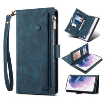 Load image into Gallery viewer, Retro Frosted Horizontal Flip Leather Case with Holder &amp; Card Slot &amp; Wallet &amp; Zipper Pocket &amp; Lanyard, For Samsung Galaxy S21 5G, For Samsung Galaxy S21+ 5G, For Samsung Galaxy S21 Ultra 5G, For Samsung Galaxy S21 FE 5G, For Samsung Galaxy A52 5G / 4G ...