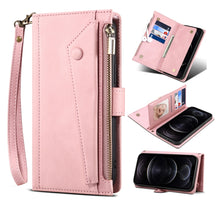 Load image into Gallery viewer, Retro Frosted Horizontal Flip Leather Case with Holder &amp; Card Slot &amp; Wallet &amp; Zipper Pocket &amp; Lanyard, For Samsung Galaxy S21 5G, For Samsung Galaxy S21+ 5G, For Samsung Galaxy S21 Ultra 5G, For Samsung Galaxy S21 FE 5G, For Samsung Galaxy A52 5G / 4G ...