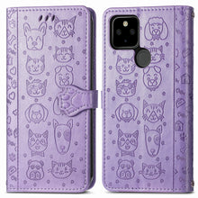 Load image into Gallery viewer, Lovely Cat and Dog Embossing Pattern Horizontal Flip Leather Case , with Holder &amp; Card Slots &amp; Wallet &amp; Cartoon Clasp &amp; Lanyard, For Google Pixel 5a 5G, For LG Velvet 2 Pro, For Motorola Edge 20 Pro, For OPPO Reno6 Z, For OPPO Realme C20               ...