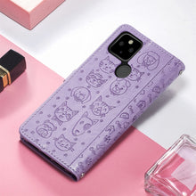 Load image into Gallery viewer, Lovely Cat and Dog Embossing Pattern Horizontal Flip Leather Case , with Holder &amp; Card Slots &amp; Wallet &amp; Cartoon Clasp &amp; Lanyard, For Google Pixel 5a 5G, For LG Velvet 2 Pro, For Motorola Edge 20 Pro, For OPPO Reno6 Z, For OPPO Realme C20               ...