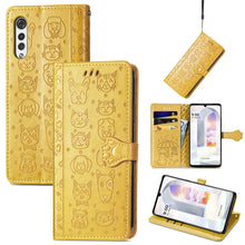 Load image into Gallery viewer, Lovely Cat and Dog Embossing Pattern Horizontal Flip Leather Case , with Holder &amp; Card Slots &amp; Wallet &amp; Cartoon Clasp &amp; Lanyard, For Google Pixel 5a 5G, For LG Velvet 2 Pro, For Motorola Edge 20 Pro, For OPPO Reno6 Z, For OPPO Realme C20               ...