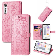 Load image into Gallery viewer, Lovely Cat and Dog Embossing Pattern Horizontal Flip Leather Case , with Holder &amp; Card Slots &amp; Wallet &amp; Cartoon Clasp &amp; Lanyard, For Google Pixel 5a 5G, For LG Velvet 2 Pro, For Motorola Edge 20 Pro, For OPPO Reno6 Z, For OPPO Realme C20               ...